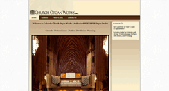 Desktop Screenshot of churchorganworks.com