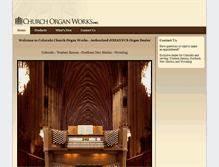 Tablet Screenshot of churchorganworks.com